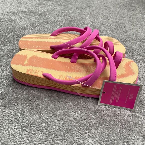 Footnote Lightweight Foam Slippers Womens 8 Brown Pink Comfy Cozy Casual NWT New - Picture 4 of 7